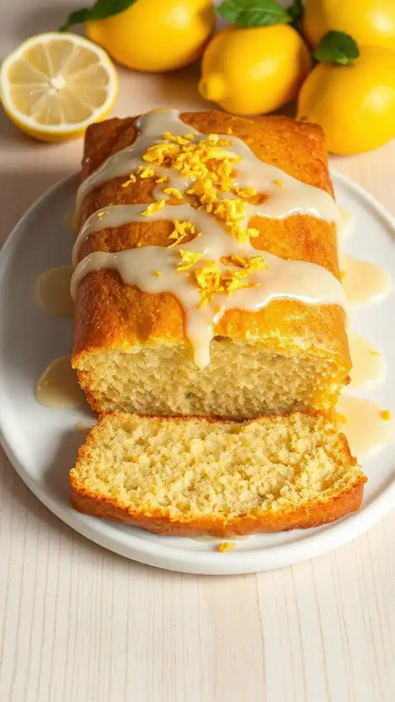 vegan lemon loaf cake