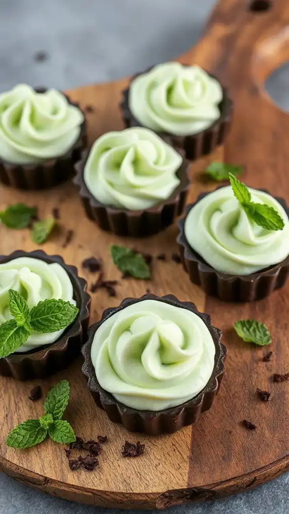 vegan mint chocolate mousse