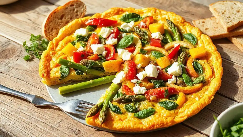 veggie packed easter frittata