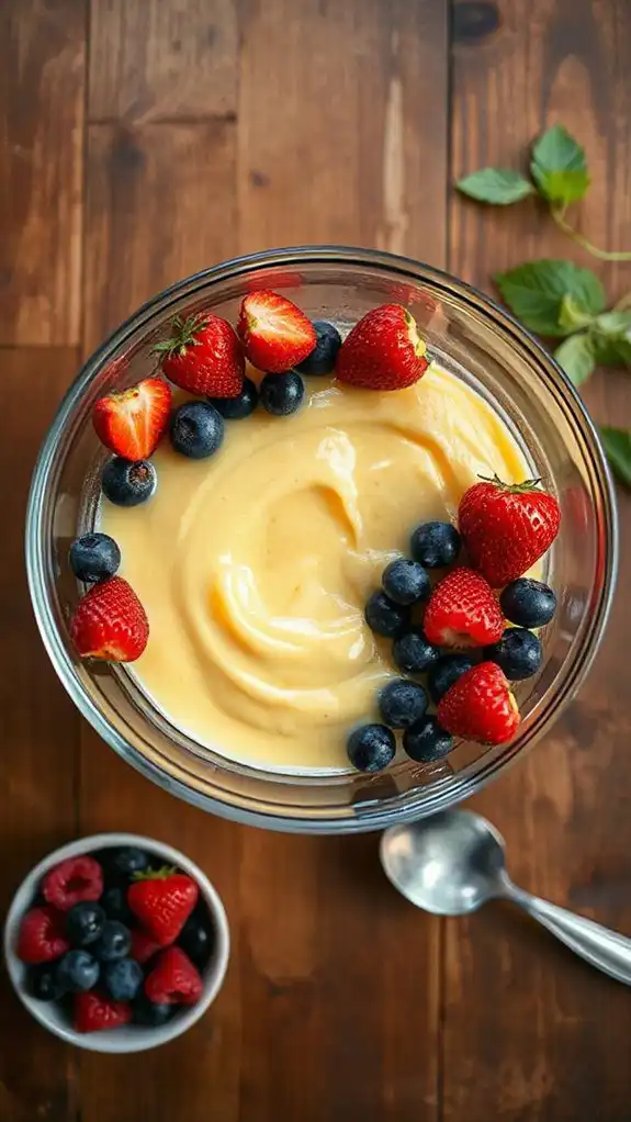 velvety custard mixture artistry