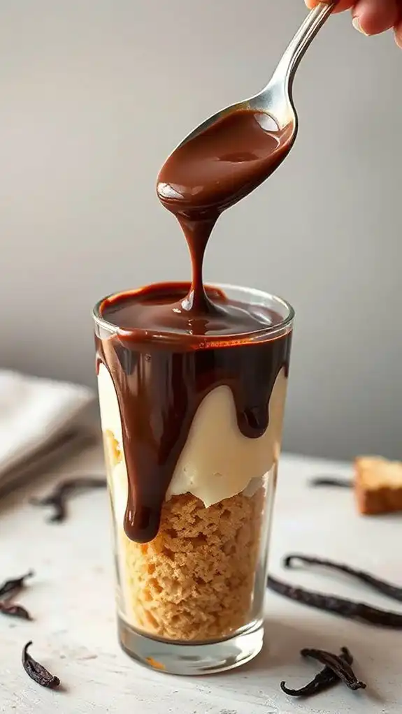 velvety french chocolate emulsion