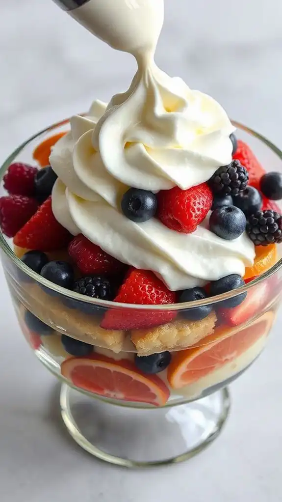 velvety whipped cream topping