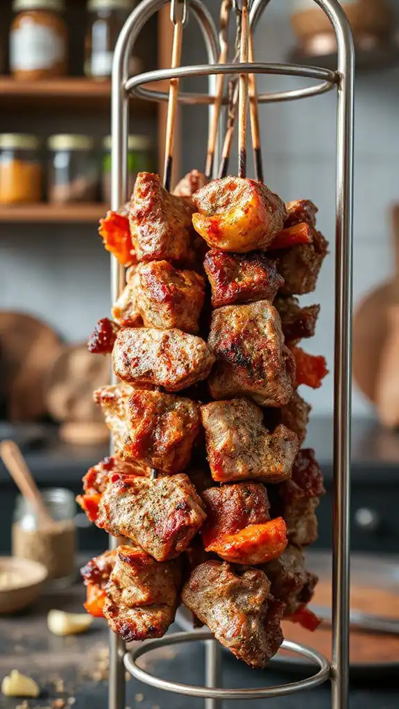 vertical rack skewer lamb