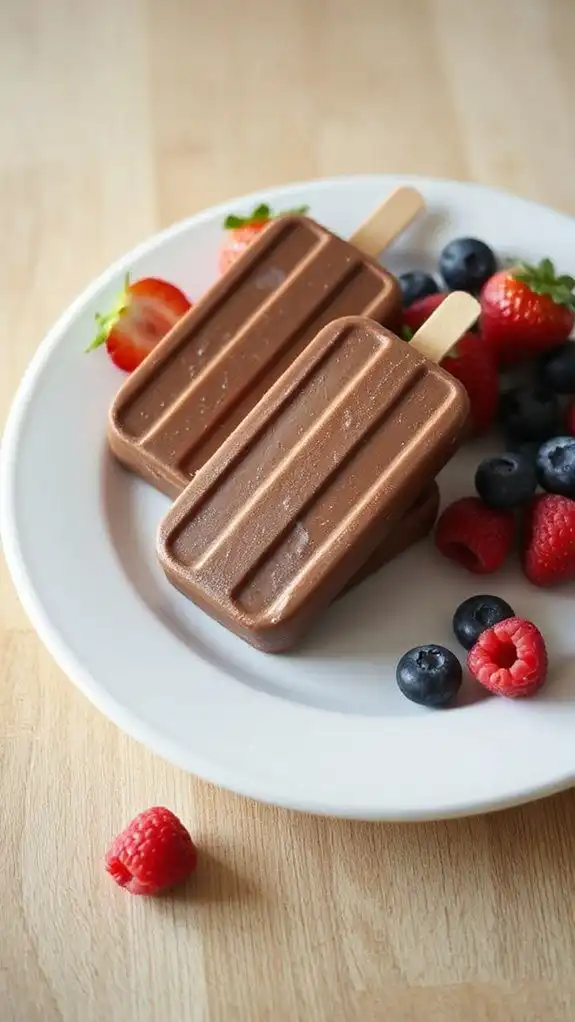 vibrant berries enhance fudgesicles