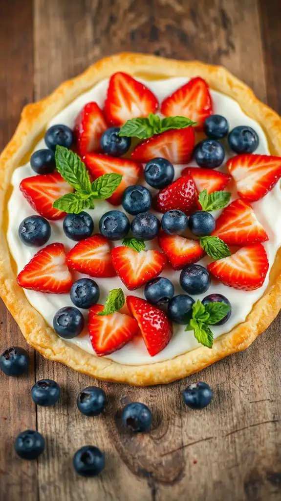 vibrant berry flag tart vibrant berry flag tart