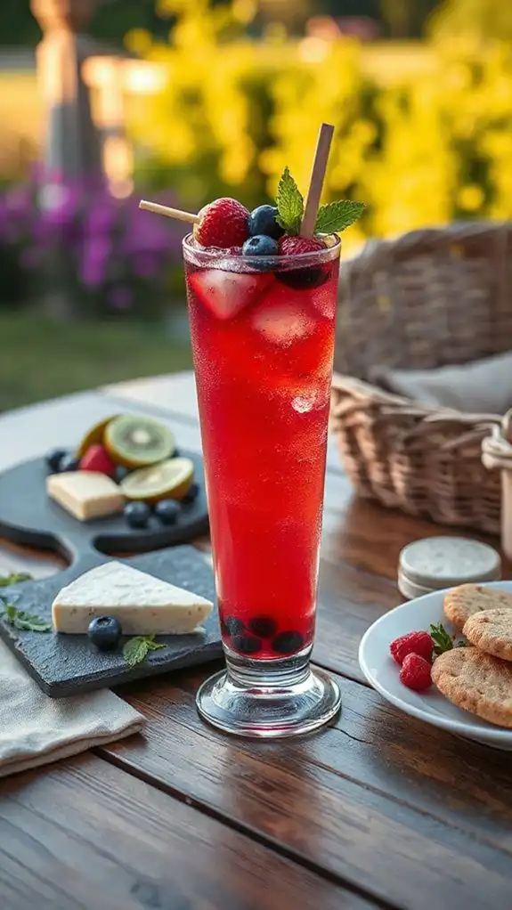 vibrant chilled berry pairings