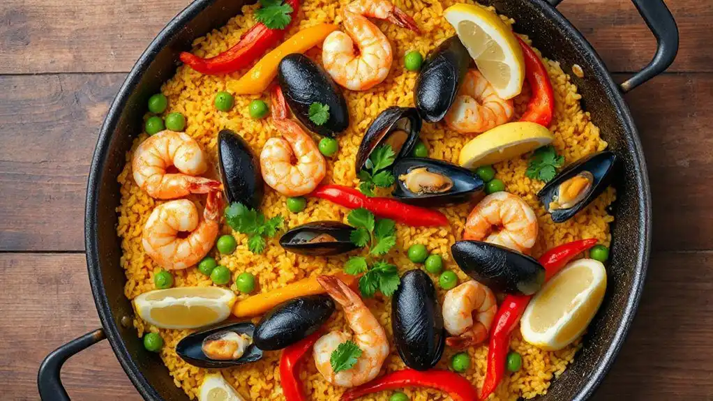 vibrant flavorful spanish dish