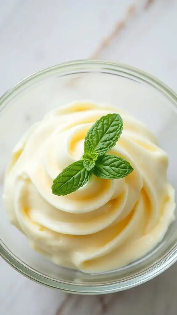 vibrant fresh mint garnish