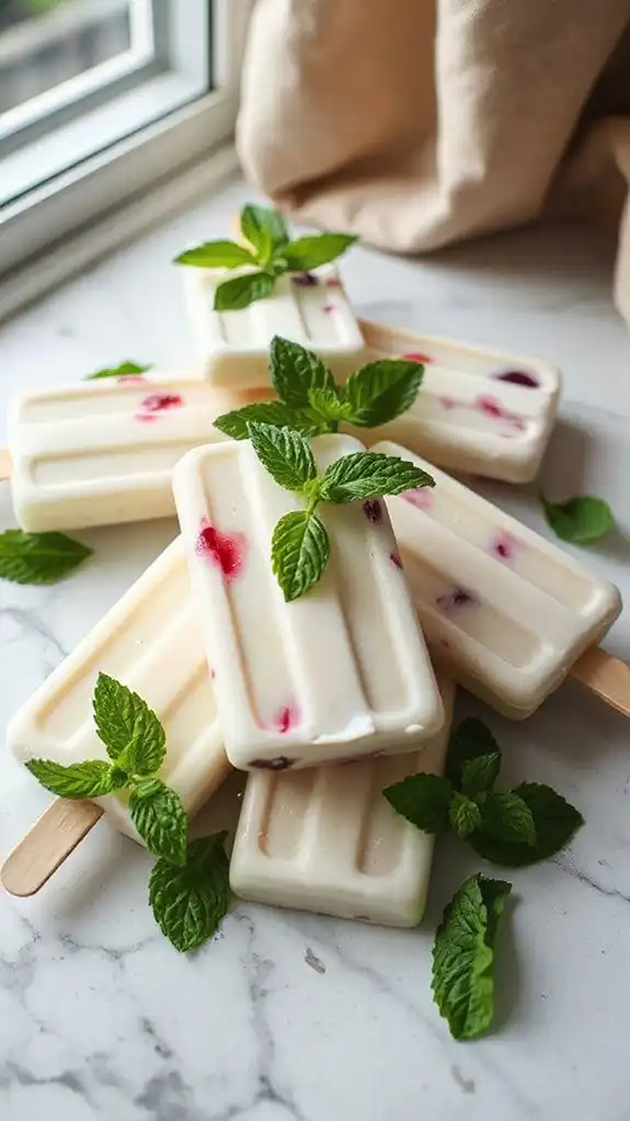 vibrant mint garnish enhancement