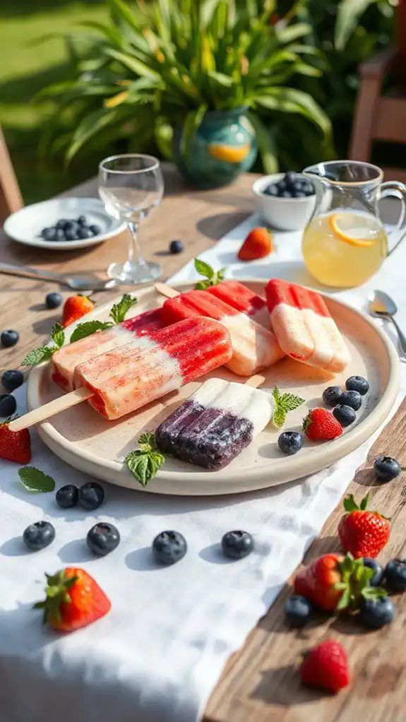 vibrant patriotic plating pairings