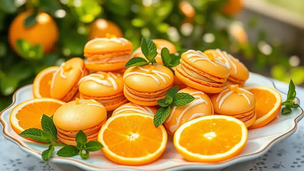 vibrant seasonal macaron treats