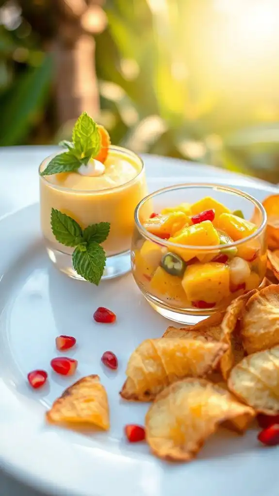 vibrant spicy mango salsa