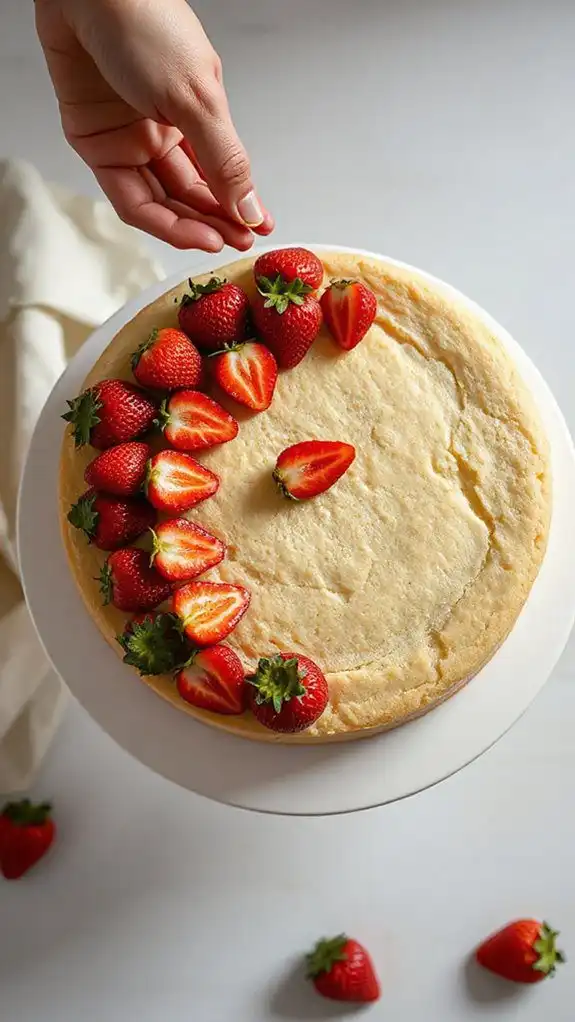 vibrant strawberry artful display
