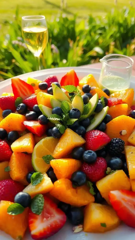 vibrant summer fruit salad