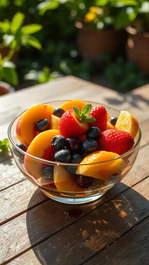 vibrant summer fruit salad