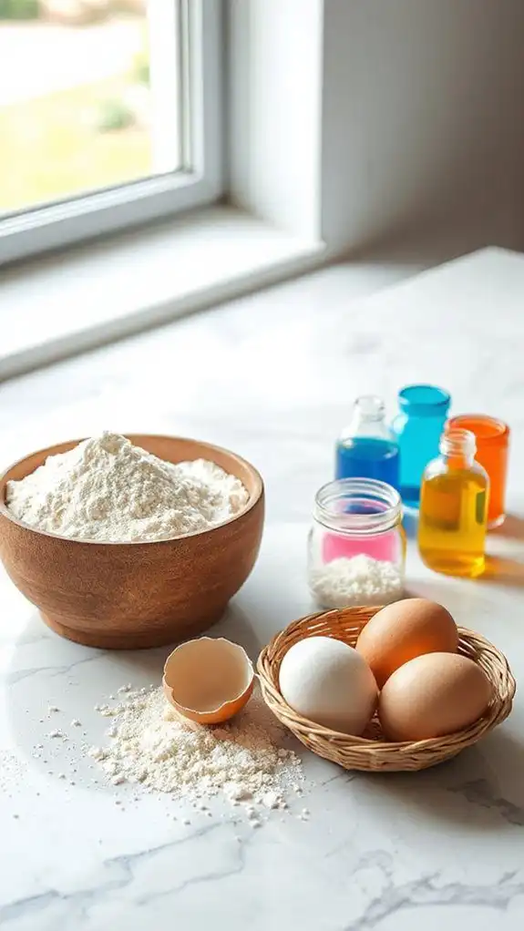 vibrant sustainable cake ingredients