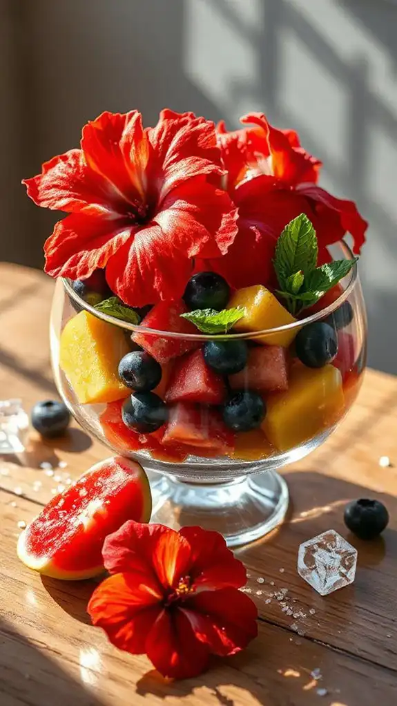 vibrant tropical fruit salad