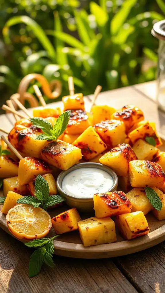 vibrant tropical ginger dessert