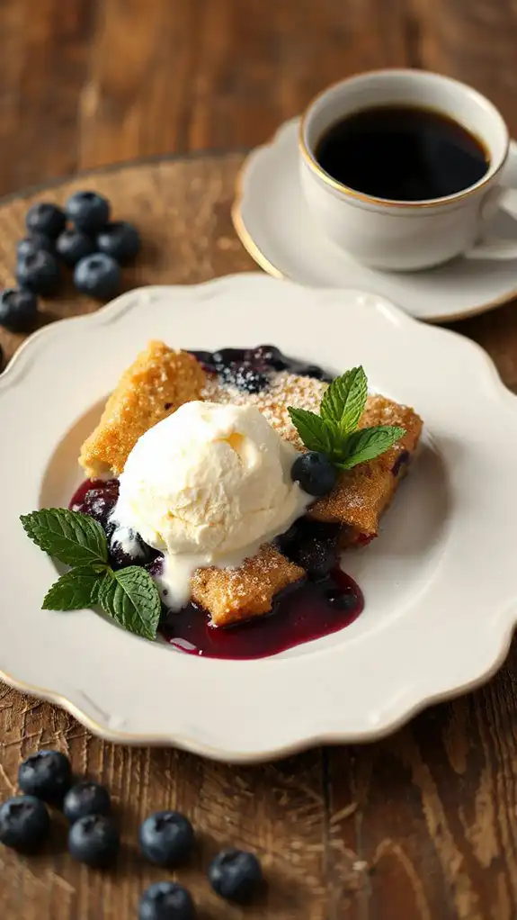 warm blueberry cobbler pairings warm blueberry cobbler pairings