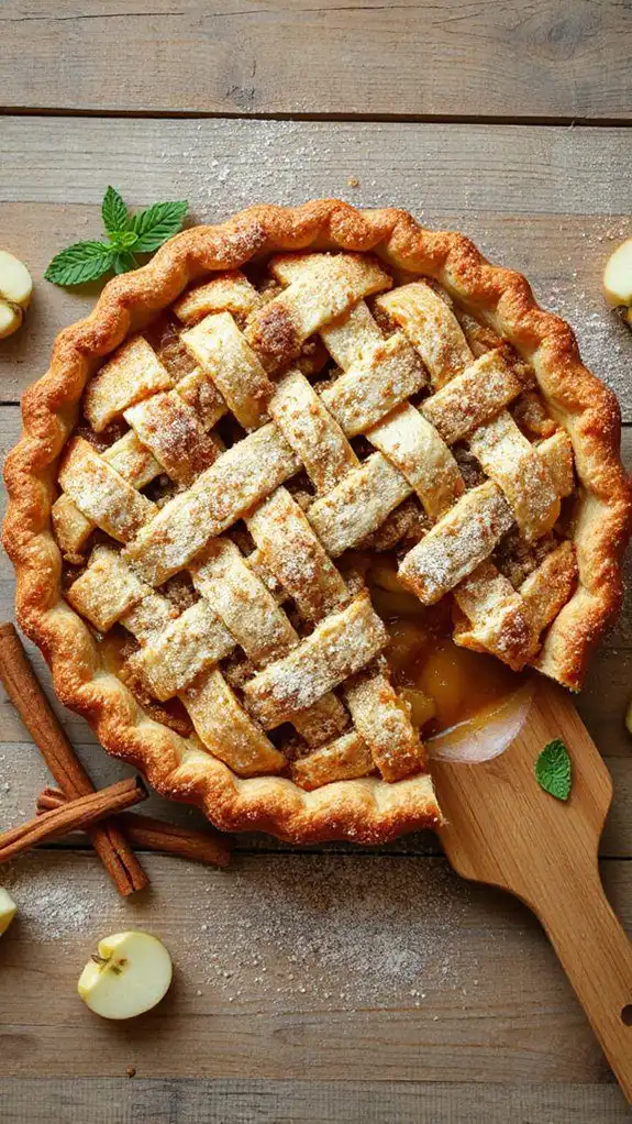 warm spiced apple crumble