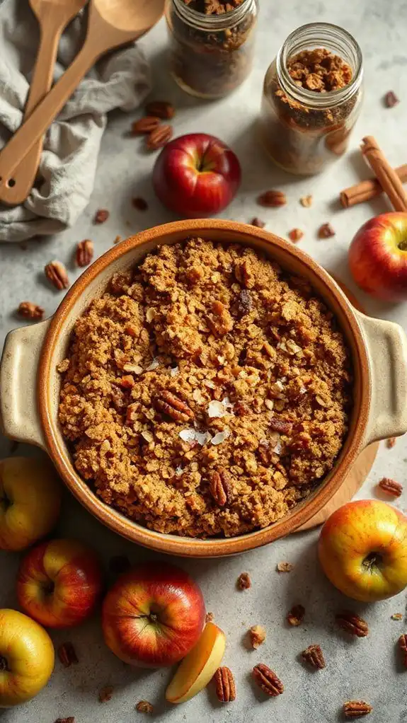 warming autumn apple crisp