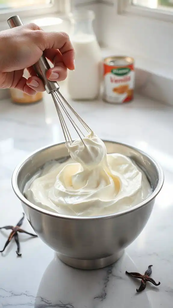 whip cream for fluffiness