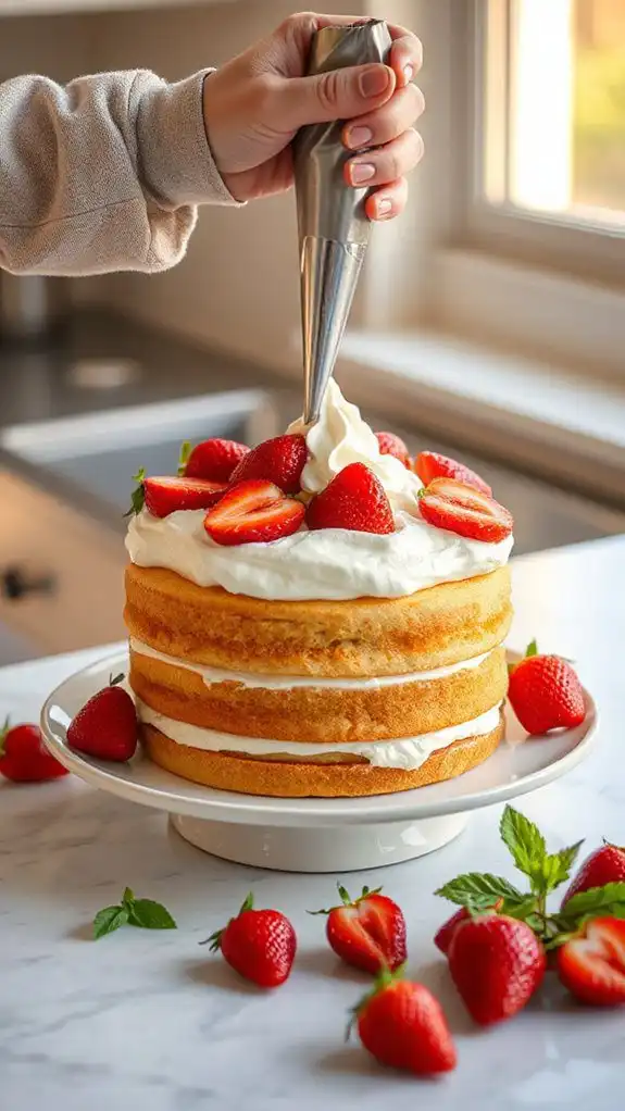 whipped cream elevates cake
