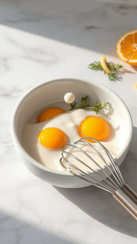 whisk eggs and cream whisk eggs and cream
