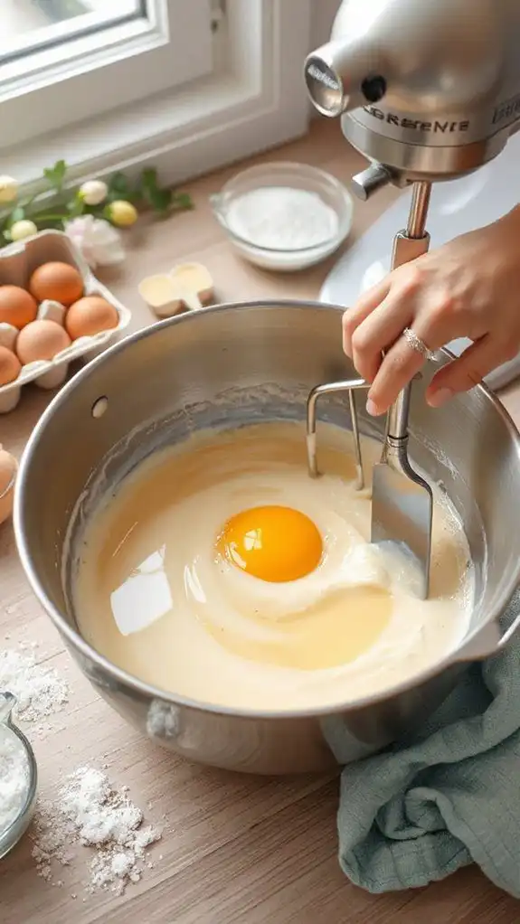 whisk eggs with sugar whisk eggs with sugar