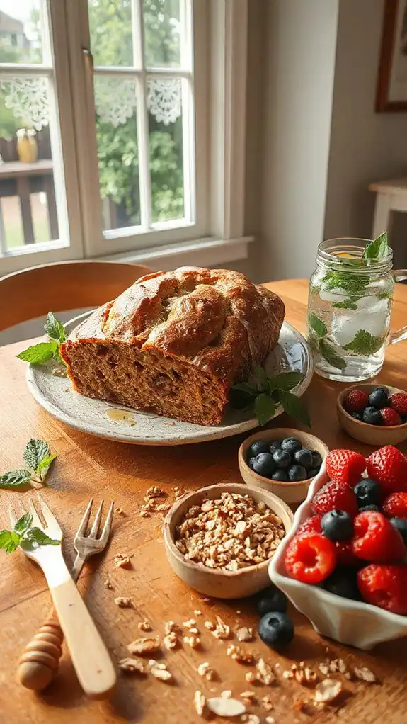 wholesome sprouted grain banana bread
