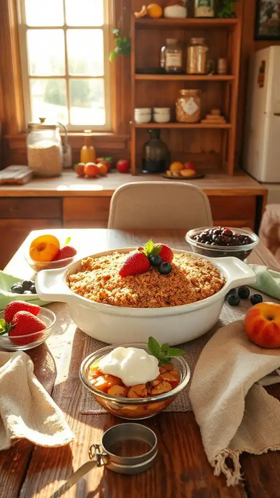 wholesome teff fruit dessert