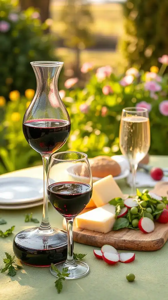 wine pairing suggestions provided