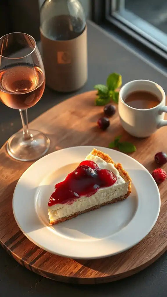 wine pairings for cheesecake
