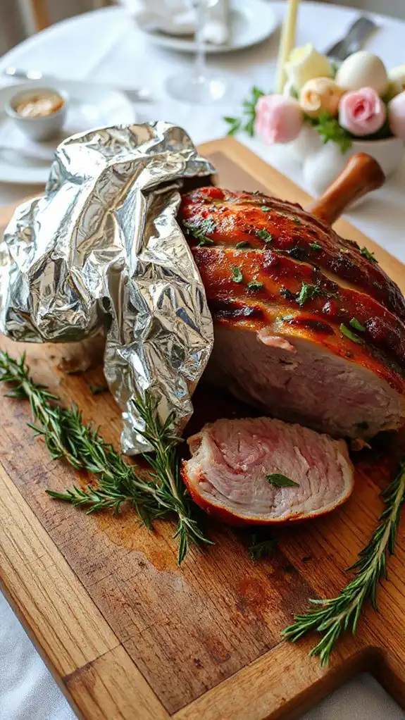 wrap food with foil