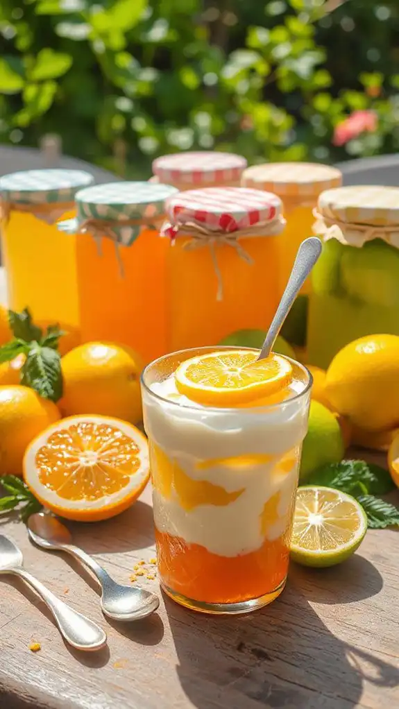 zesty citrus flavored jelly