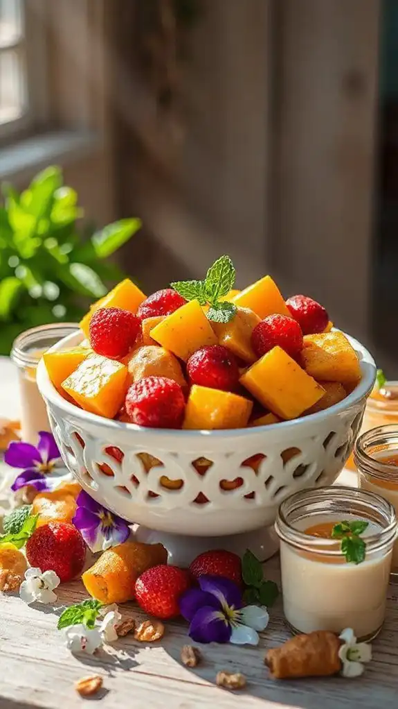 zesty ginger fruit salad