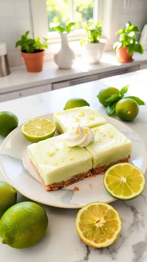 zesty key lime pie bars