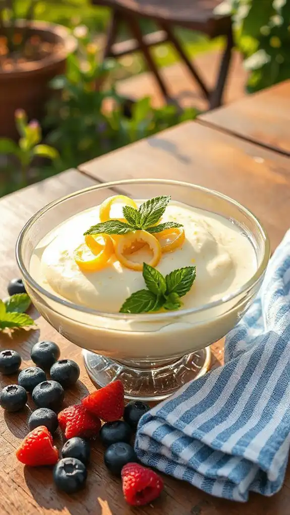 zesty lemon cream dessert