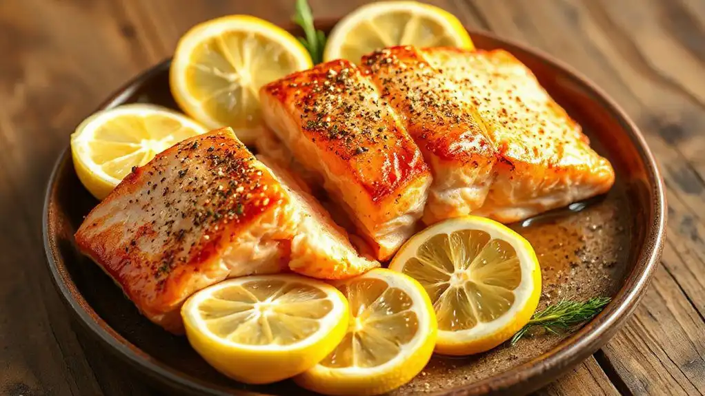 zesty lemon pepper salmon