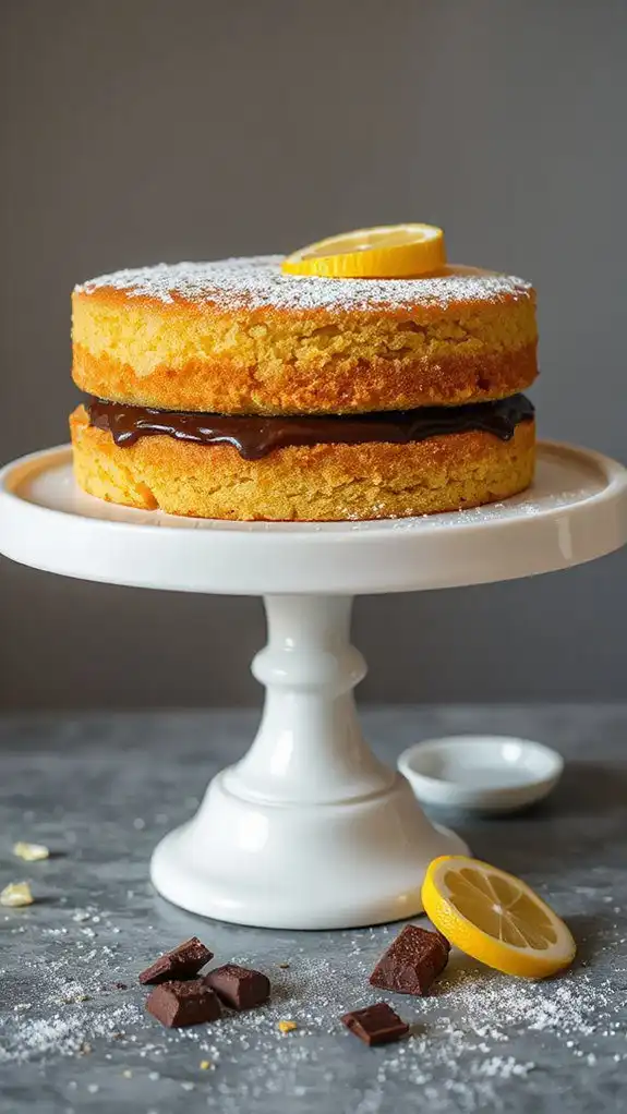 zesty lemon truffle cake