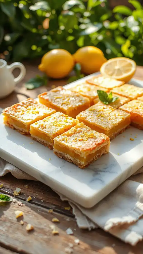 zesty rye dessert bars