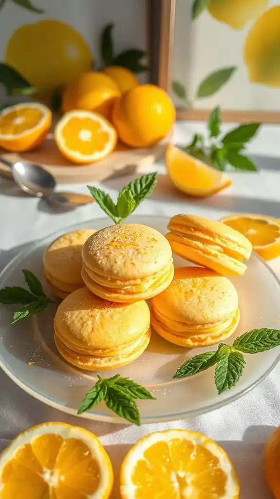 zesty yuzu filled macarons zesty yuzu filled macarons