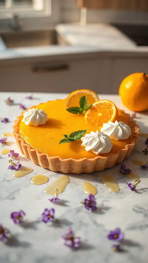 zesty yuzu tart dessert zesty yuzu tart dessert