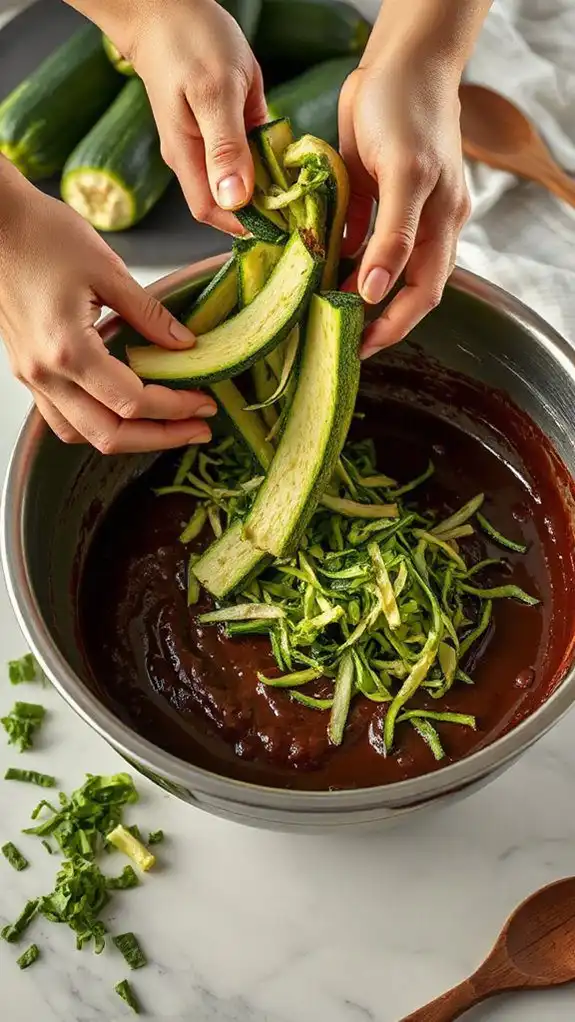 zucchini enhances moist texture