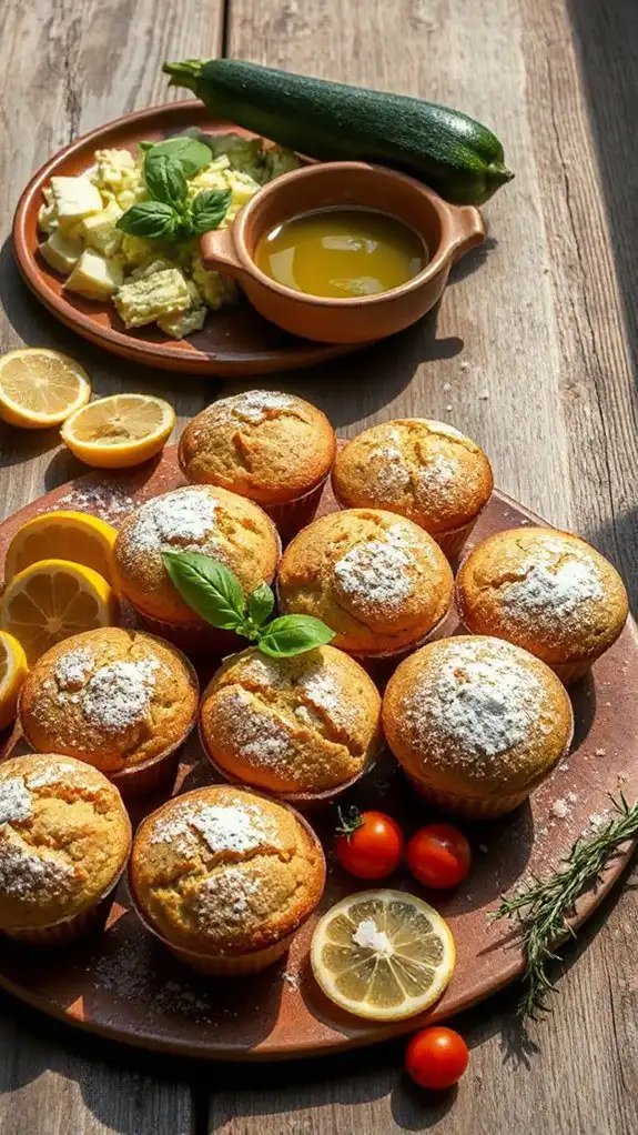 zucchini olive oil muffins