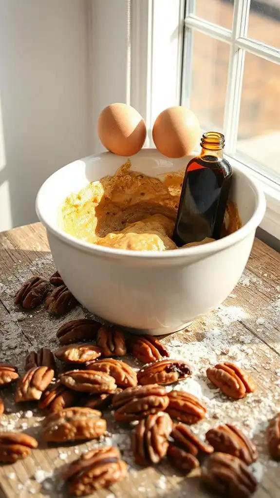 add eggs and vanilla