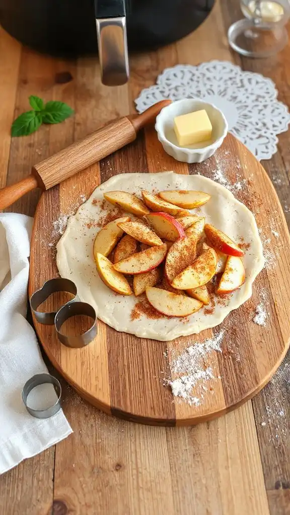 air fryer apple pie bites