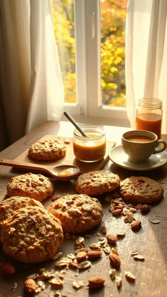 almond butter oatmeal cookies