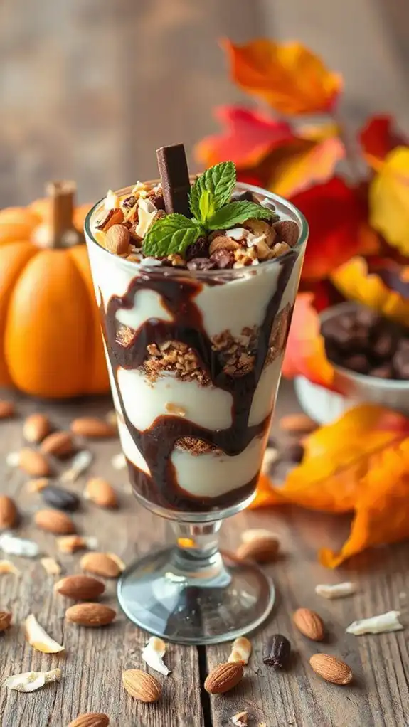 almond joy yogurt parfait