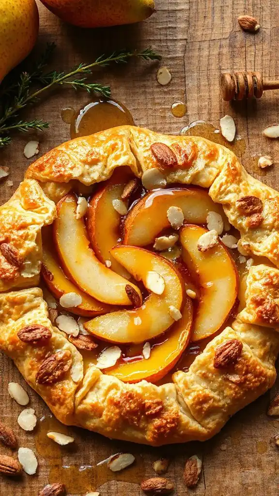 almond pear galette delight